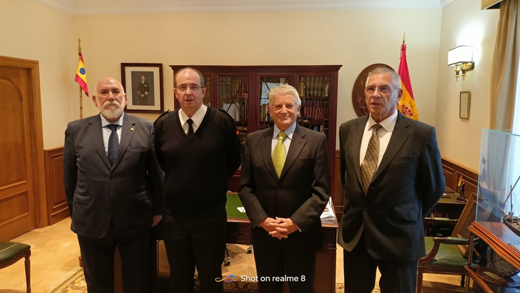 El Almirante Jefe del Arsenal de Cartagena ha recibido a una representación del Patronato de la Fundación Hospitalidad Santa Teresa